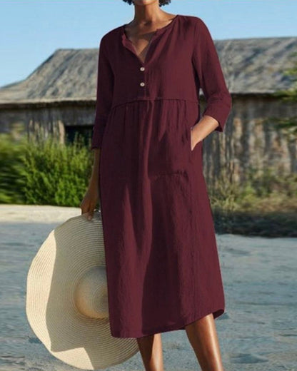 Pammera | Kleid mit halben Ärmeltaschen