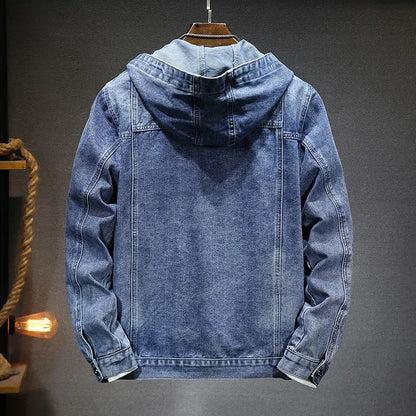 Denim-Kapuzenjacke für Herren | Emersyna