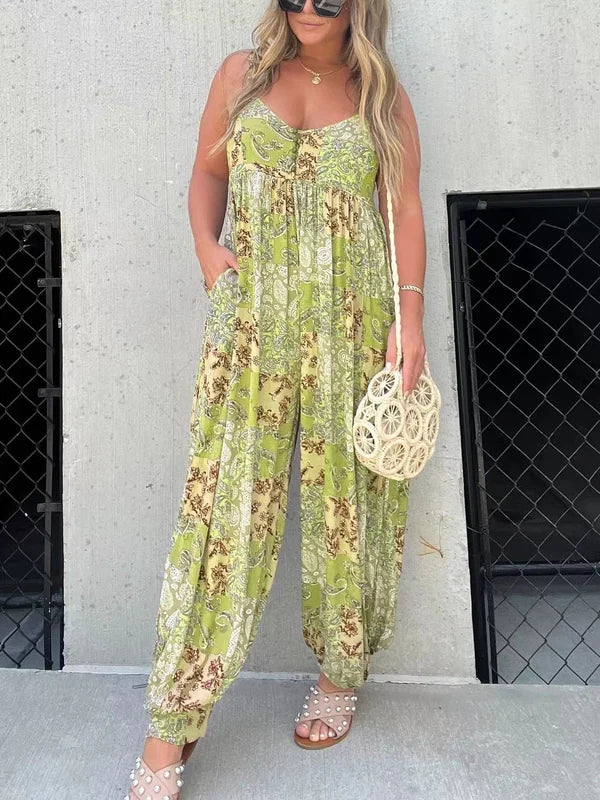 Anneta | Stilvoller Sommer-Print-Jumpsuit für Damen