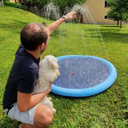 Sprinkler-Wasserspielmatte I Spritzspielmatte mit Anti-Rutsch-Streifen