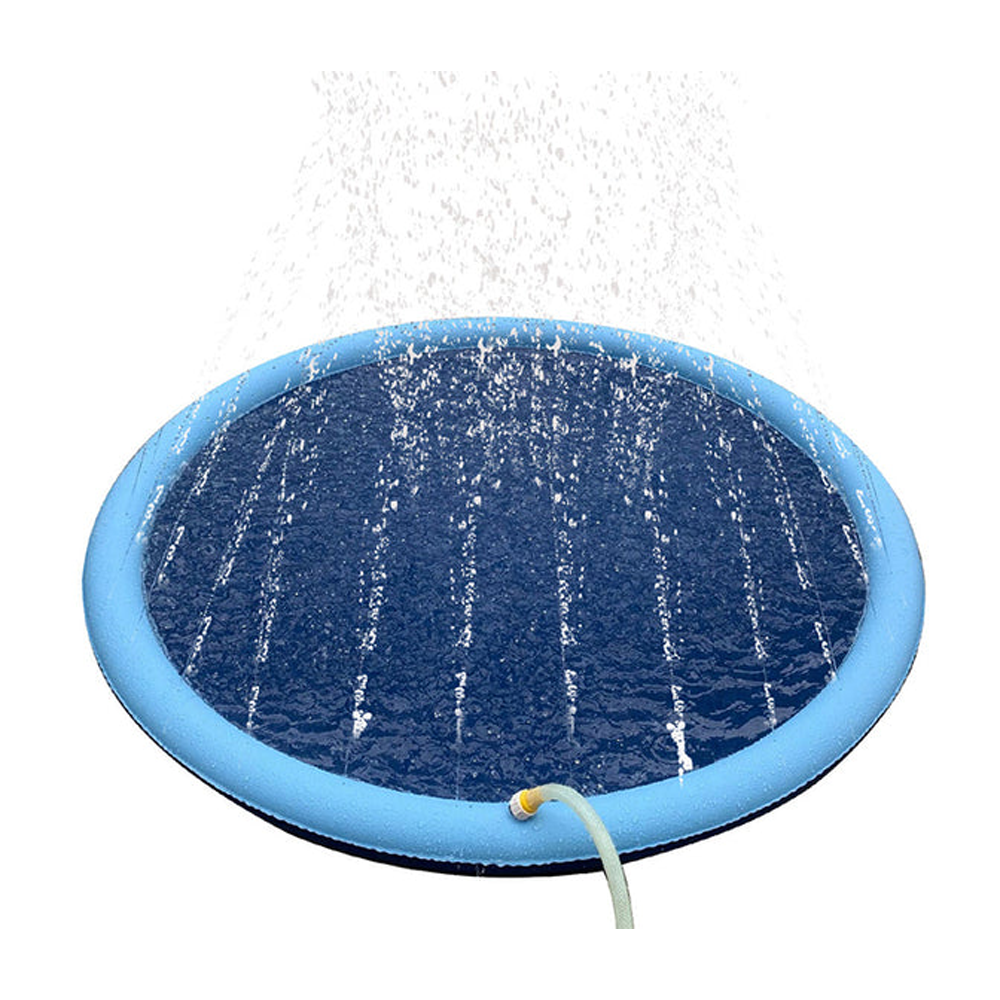 Sprinkler-Wasserspielmatte I Spritzspielmatte mit Anti-Rutsch-Streifen