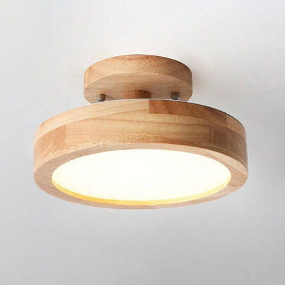 Nordic Log Round LED-Halbeinbau-Deckenleuchte - Renzy