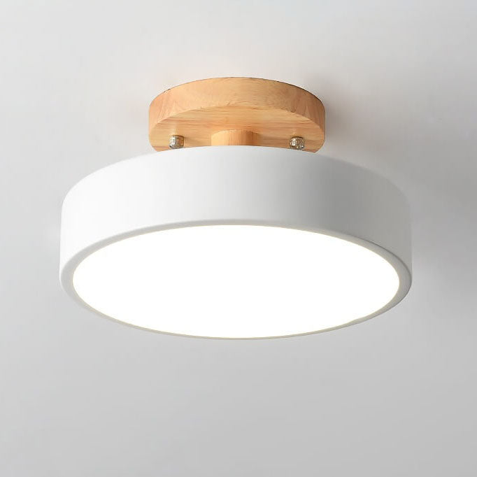 Nordic Log Round LED-Halbeinbau-Deckenleuchte - Renzy