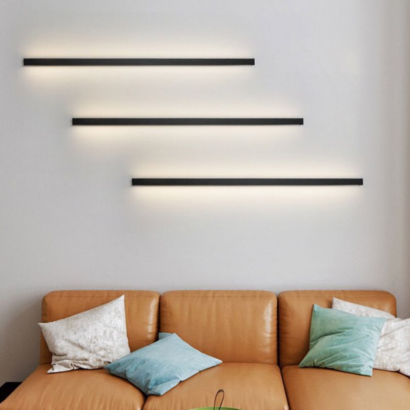 Minimalistische lineare Wandleuchte mit LED-Stimmungsbeleuchtung - Oliway