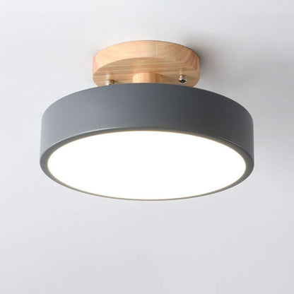 Nordic Log Round LED-Halbeinbau-Deckenleuchte - Renzy