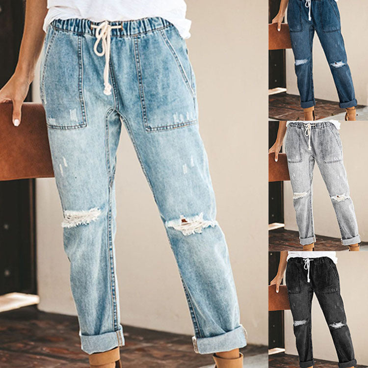 Coralia | Distressed-Jeanshose