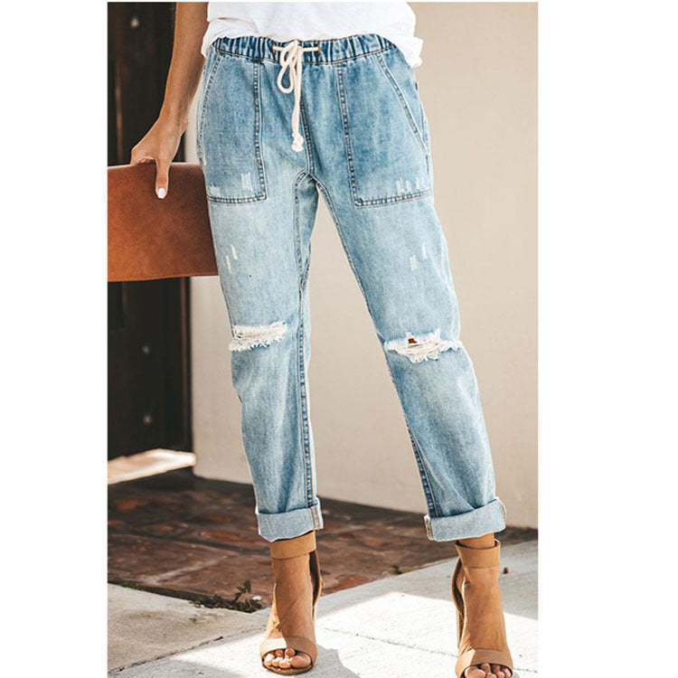 Coralia | Distressed-Jeanshose