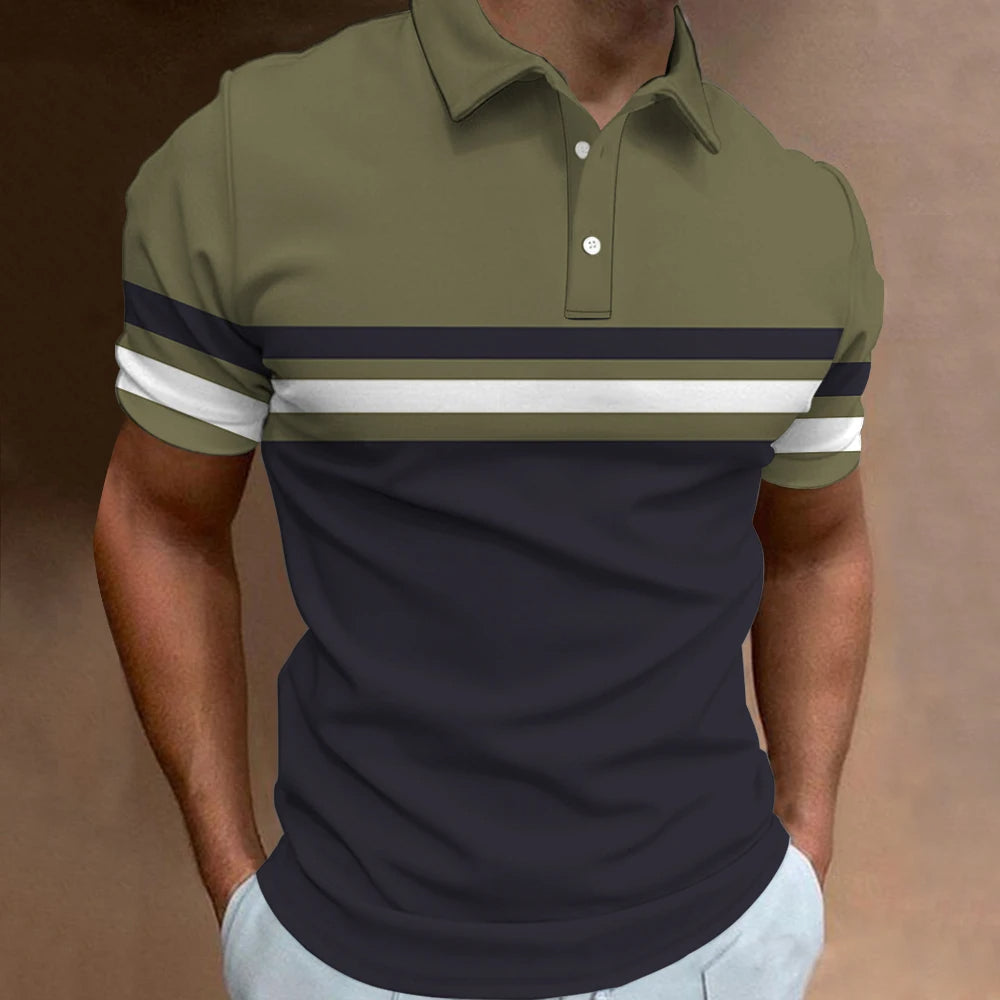 Farbblock-Poloshirt für Herren | Khari