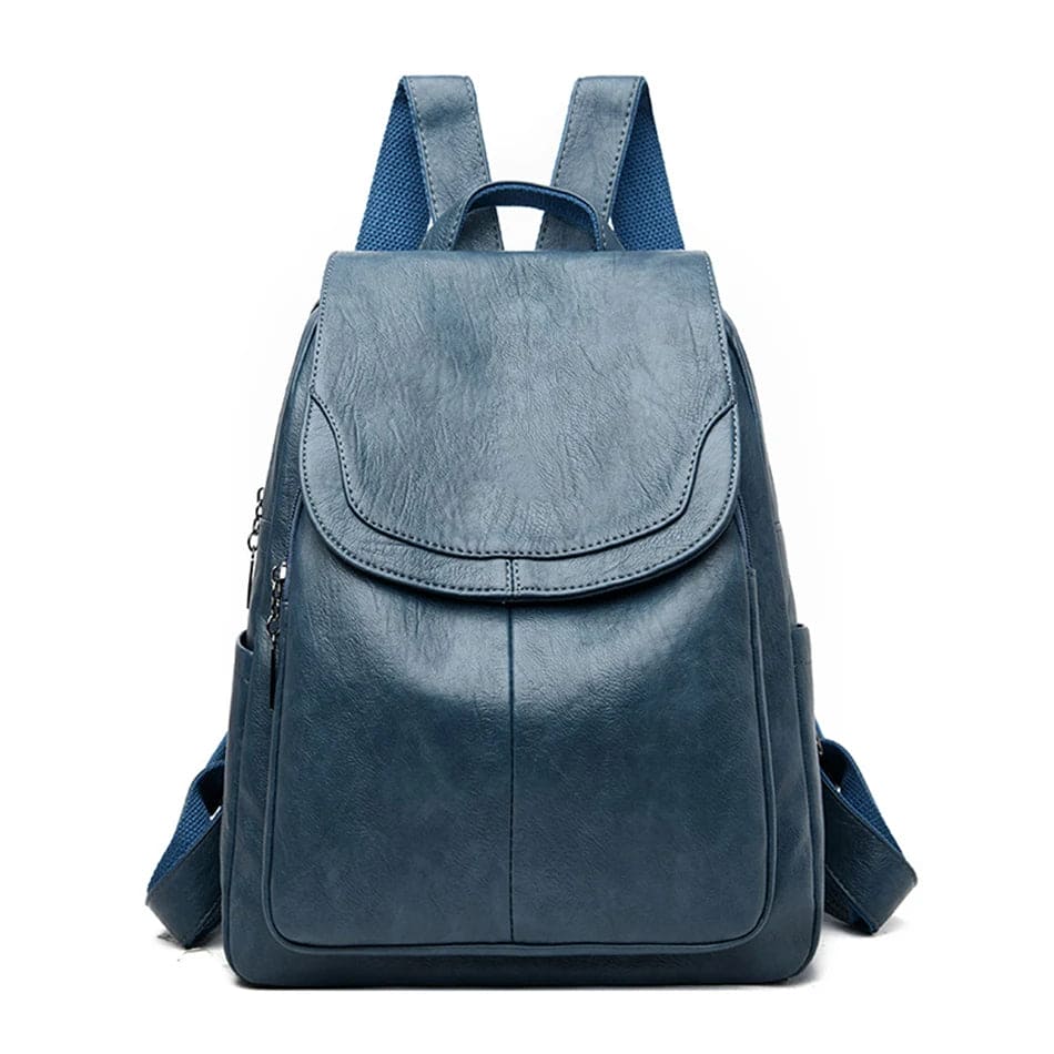 Stylischer Anti-Diebstahl Leder-Rucksack für Damen | Edna