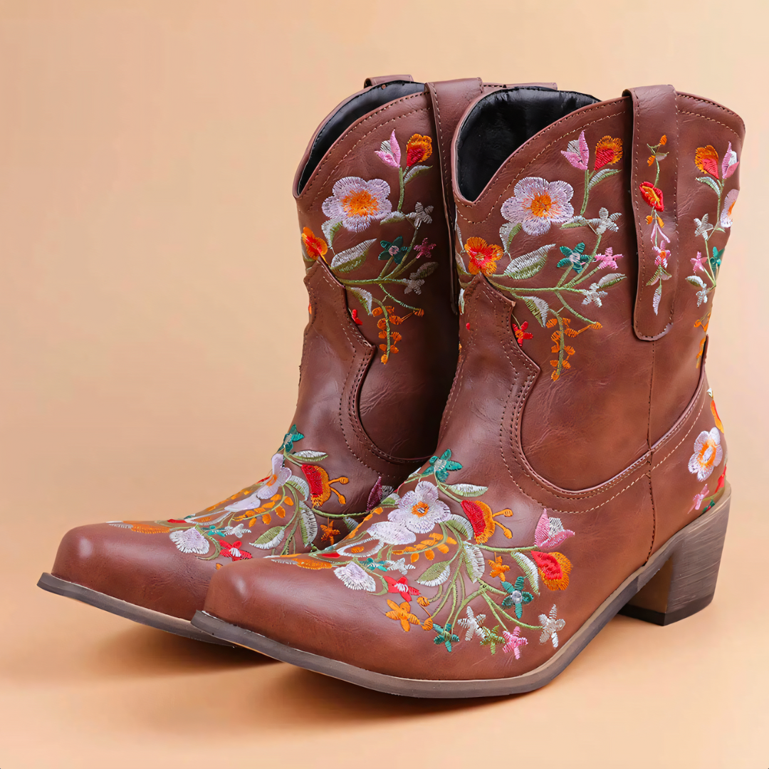 Carlyra | Wetterfeste Cowgirl-Vintage-Stiefel