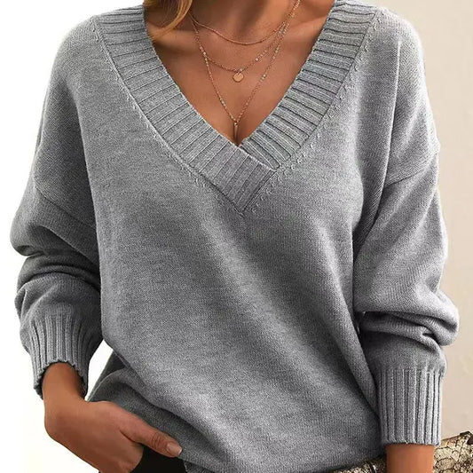 V-Ausschnitt Pullover für Damen | Lexy