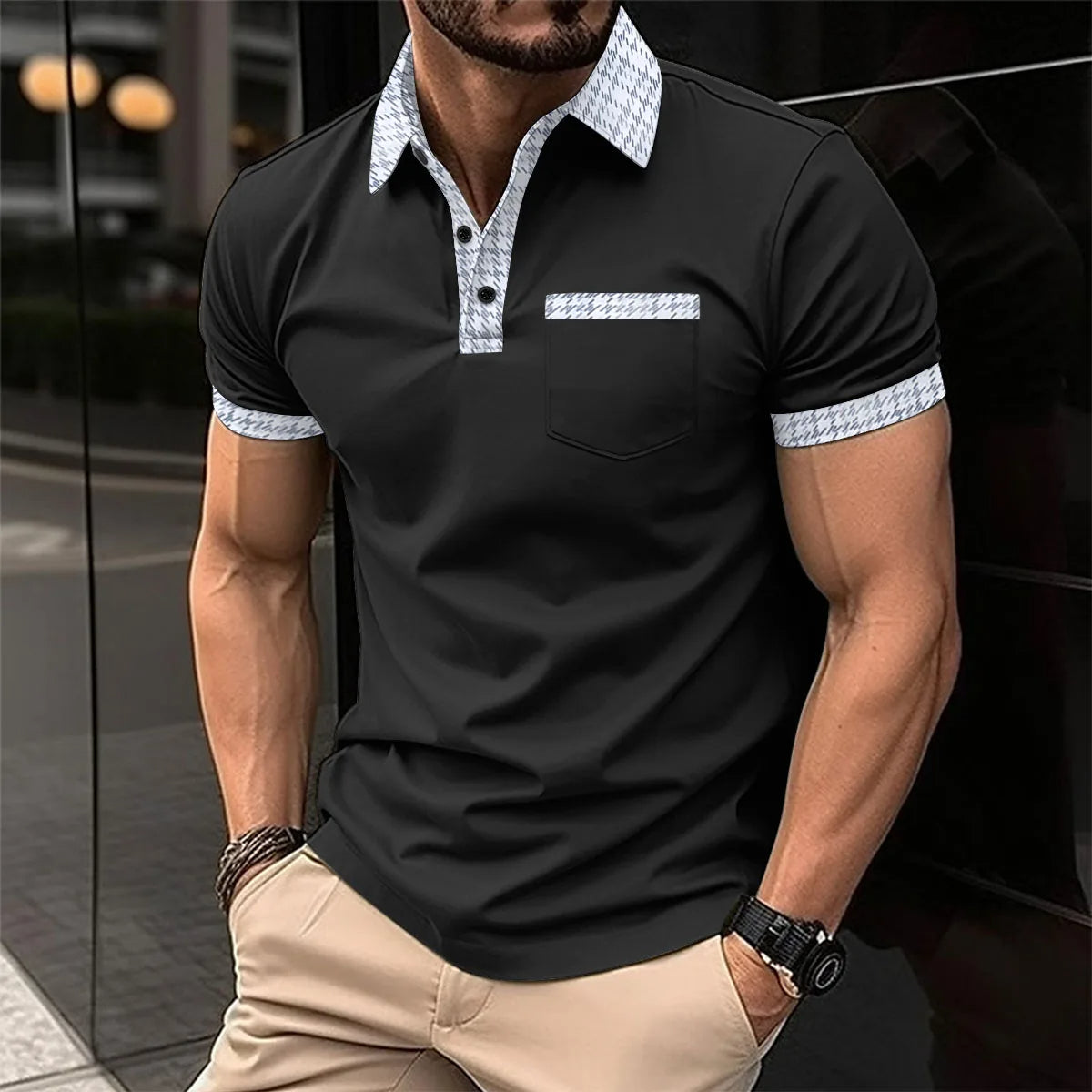 Slim-Fit-Poloshirt für Herren | Rainiero