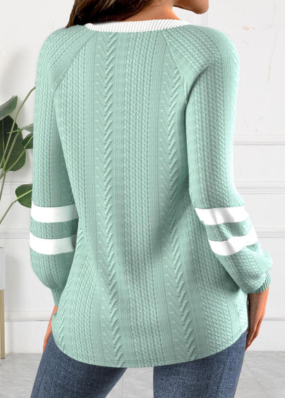 Stylischer Zopfstrickpullover für Damen | Herieda