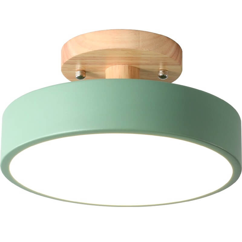 Nordic Log Round LED-Halbeinbau-Deckenleuchte - Renzy