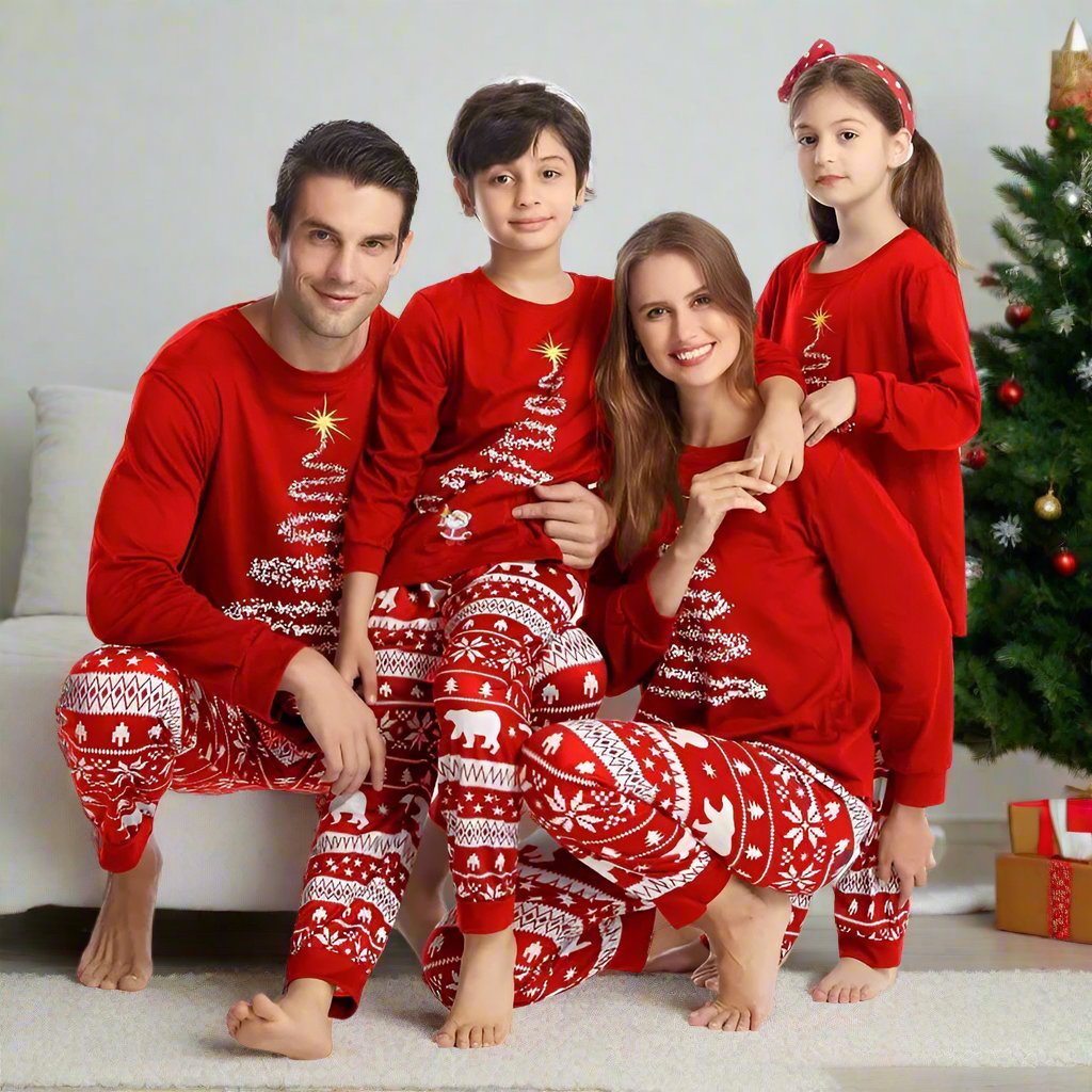 Familienmode Passendes Pyjama-Set für Weihnachten | FamPajama