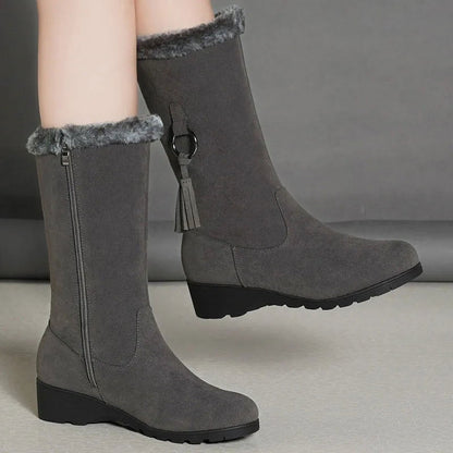 Lange Winterstiefel mit Fellfutter | Benarie