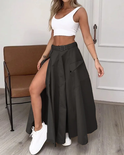 Victoriza | Zweiteiliges Set aus Crop-Top und Rock