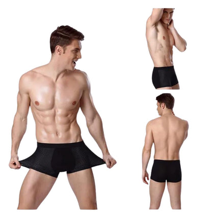 Atmungsaktive Mesh-Boxershorts mit elastischem Bund [4er-Pack] | Dion