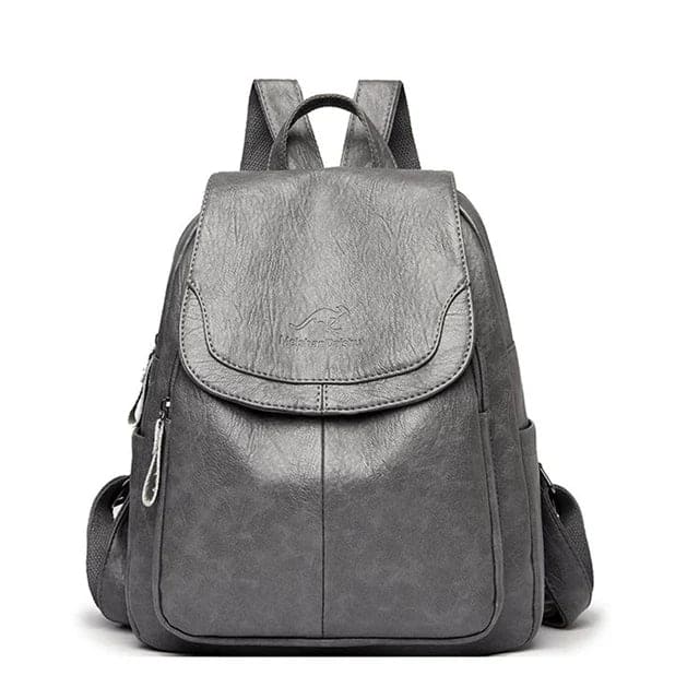 Stylischer Anti-Diebstahl Leder-Rucksack für Damen | Edna