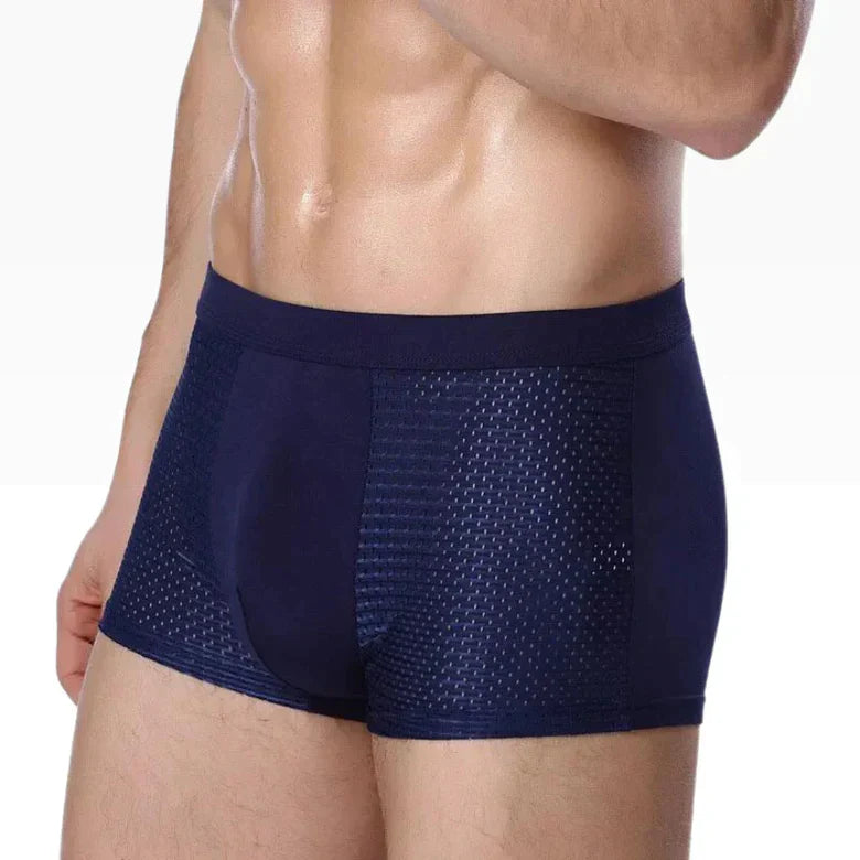 Atmungsaktive Mesh-Boxershorts mit elastischem Bund [4er-Pack] | Dion