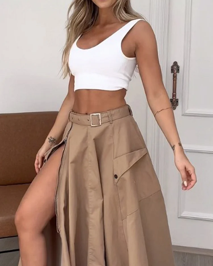 Victoriza | Zweiteiliges Set aus Crop-Top und Rock