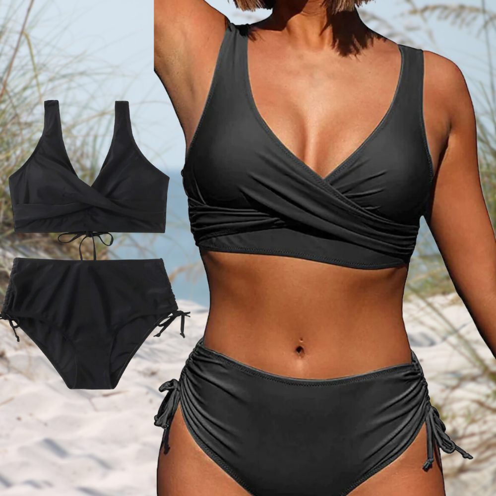 Elsara | Bescheidener Bikini mit hoher Taille