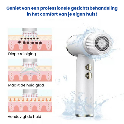 6-in-1 professionelle elektrische Gesichtsreinigungsbürste - CleanBrush