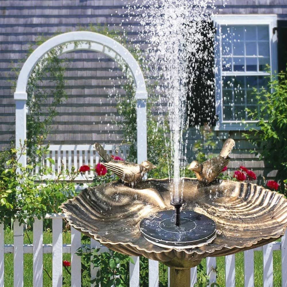 Solar Springbrunnen I  Vogel-Bad I Fontäne für den Garten