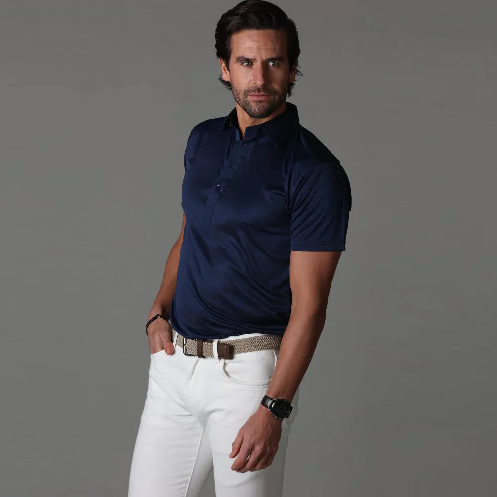 Einfarbiges Poloshirt für Herren | Brandly