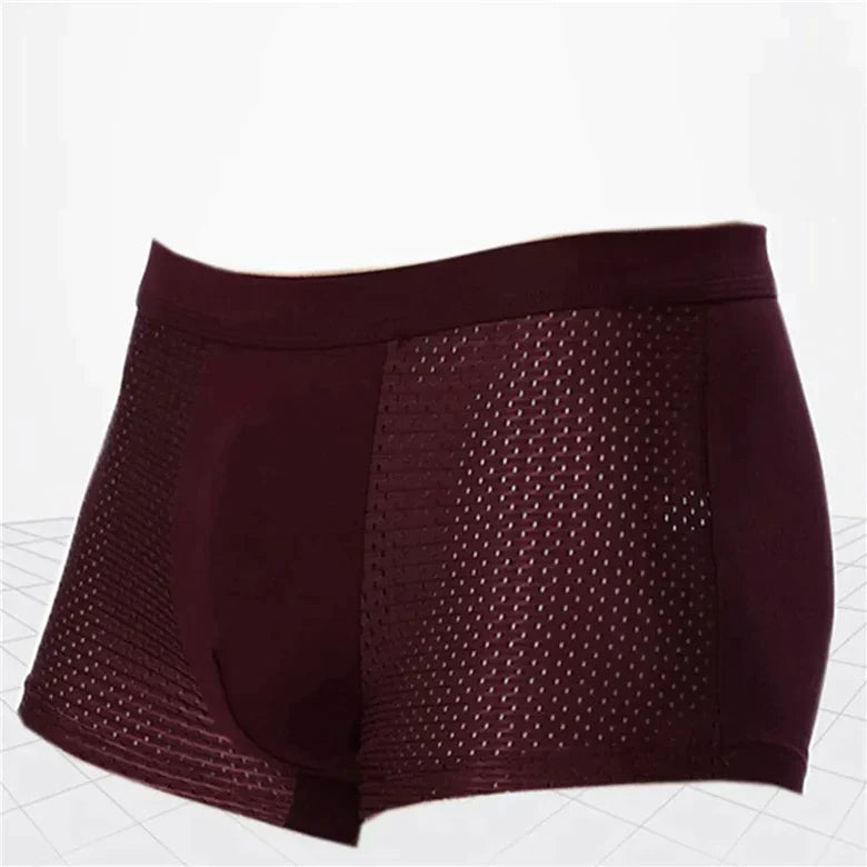 Atmungsaktive Mesh-Boxershorts mit elastischem Bund [4er-Pack] | Dion