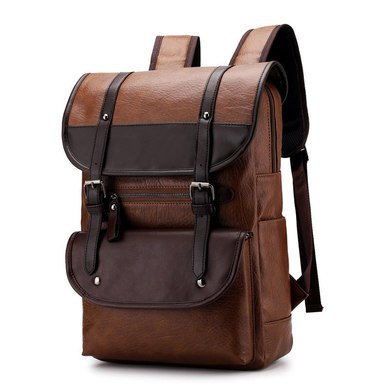 Growa | Vintage Leder Rucksack mit Schnallenverschluss