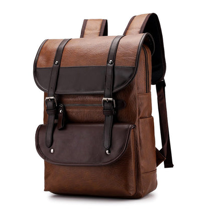 Growa | Vintage Leder Rucksack mit Schnallenverschluss