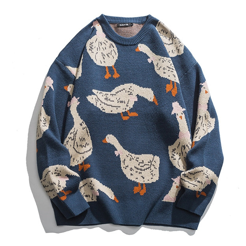 Goose | Herren-Sweatshirt mit Gänse- und Enten-Print