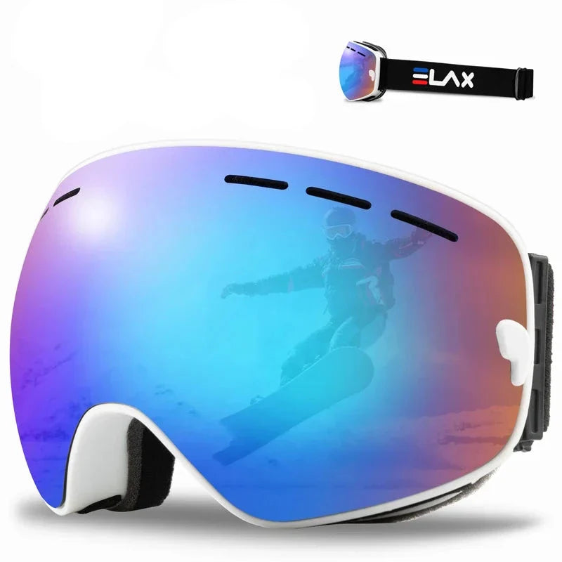 Doppelglas Anti-Fog Skibrille für Outdoor-Sportarten, Snowboard und Schneesport | Elox