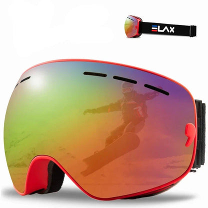 Doppelglas Anti-Fog Skibrille für Outdoor-Sportarten, Snowboard und Schneesport | Elox