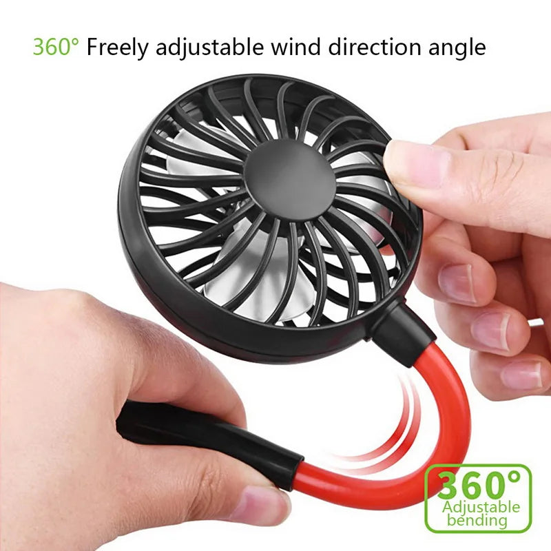 FreeBreeze | Tragbarer USB-Doppel-Mini-Halsventilator