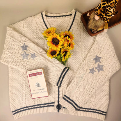 Elysia | Frühling Lockerer Strickcardigan