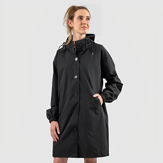 Klassische Wasserdichte Regenjacke mit Kapuze für Damen | Perfekt für Outdoor-Aktivitäten | Hereza