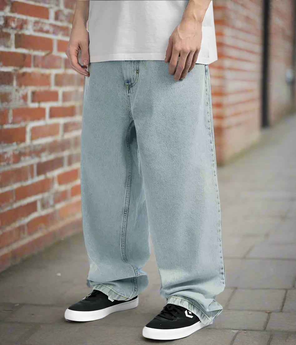 Baggy-Jeans für große Jungen mit lockerer Passform – Urbane Skate-Vibes | Macheno