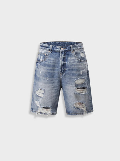 Darryl | Zerrissene Jeansshorts für Männer