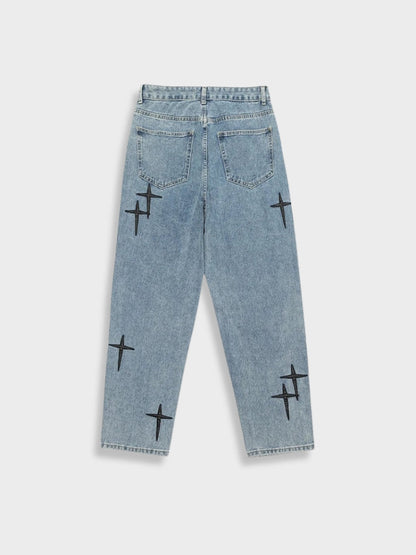 Arosa | Cross-Patchwork-Jeans