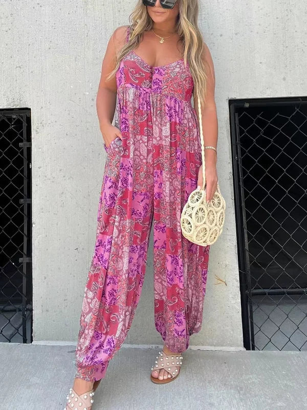 Anneta | Stilvoller Sommer-Print-Jumpsuit für Damen