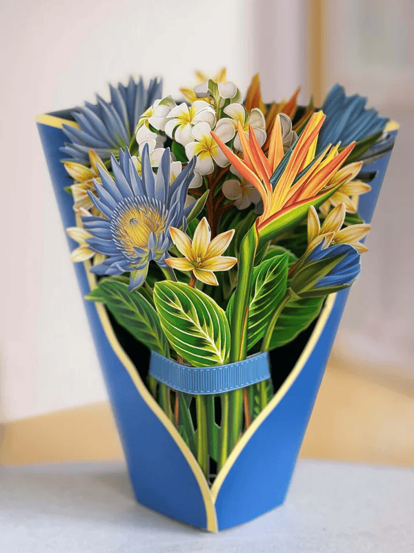 Künstliche Pop-up-Blume | inkl. Kostenlose Geschenkkarten - Claire