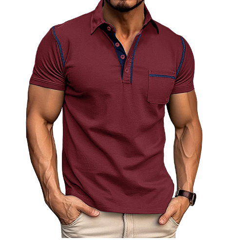 Salvatore | Poloshirt mit Kontrastsaum für Herren