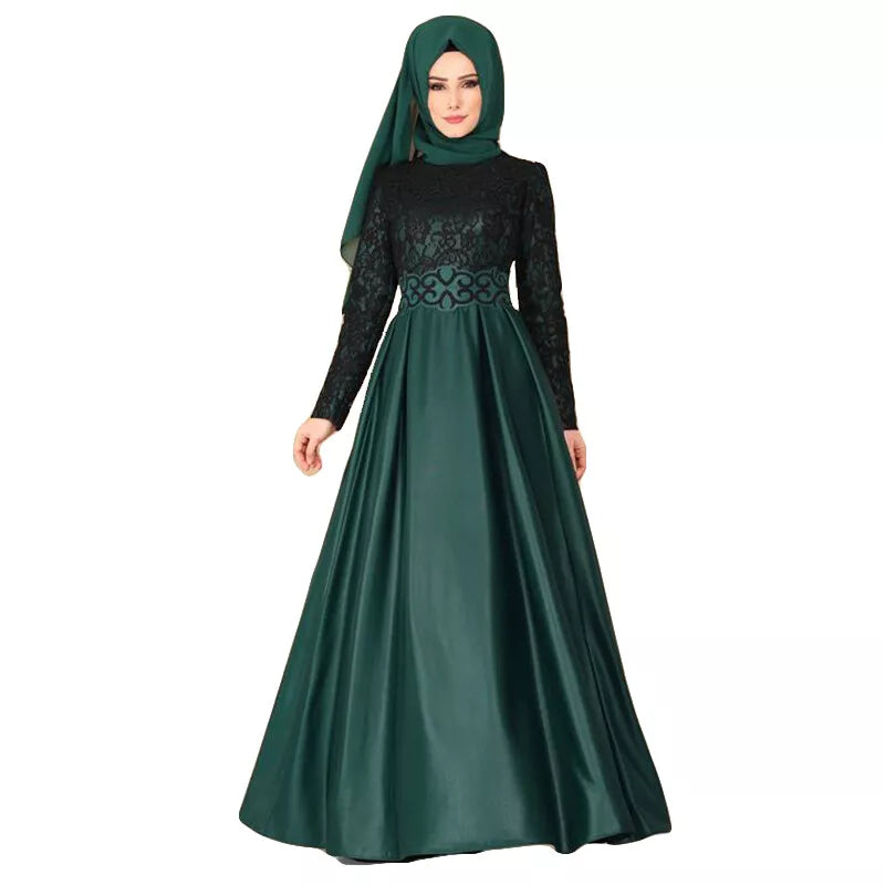 Kleid im einzigartigen, Schicken Design für stilbewusste Frauen im Muslim Abaya-Stil | Lexiena