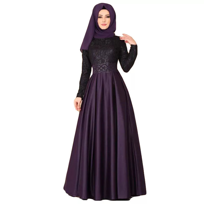 Kleid im einzigartigen, Schicken Design für stilbewusste Frauen im Muslim Abaya-Stil | Lexiena