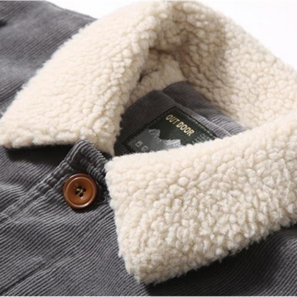 Darwin | Gerippte Jacke mit Fleece-Innenfutter