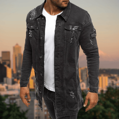 Davey | Mitellange Denimjacke