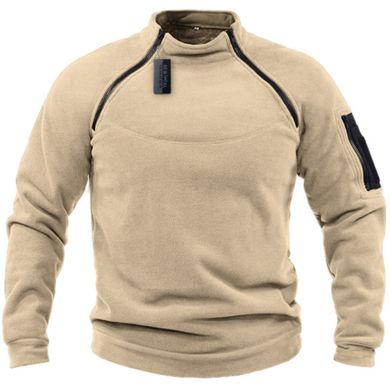 Walter | Taktischer Herren-Fleece-Pullover mit Reißverschluss im Polar-Stil