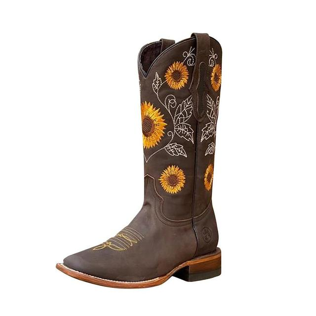 Sunflower | Braune Lederstiefel für Frauen